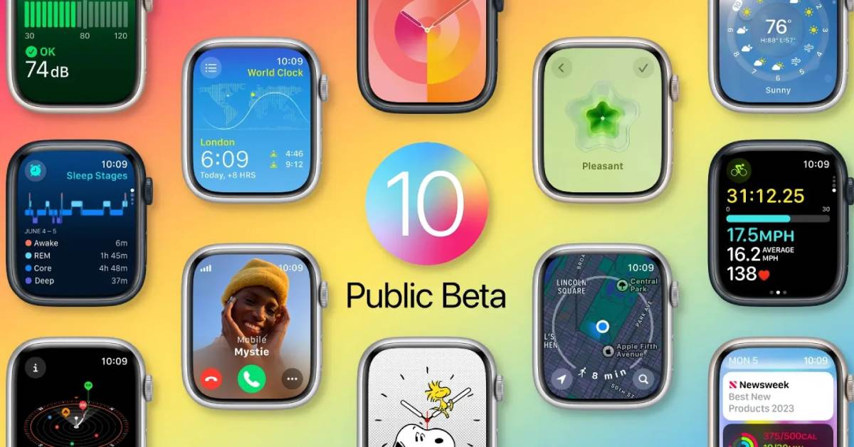 <strong>Apple phát hành WatchOS 10 Public Beta với giao diện Widget mới</strong>