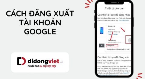 cách đăng xuất tài khoản google