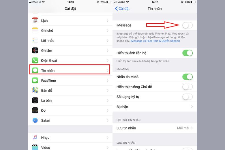 cách khắc phục imessage bị lỗi