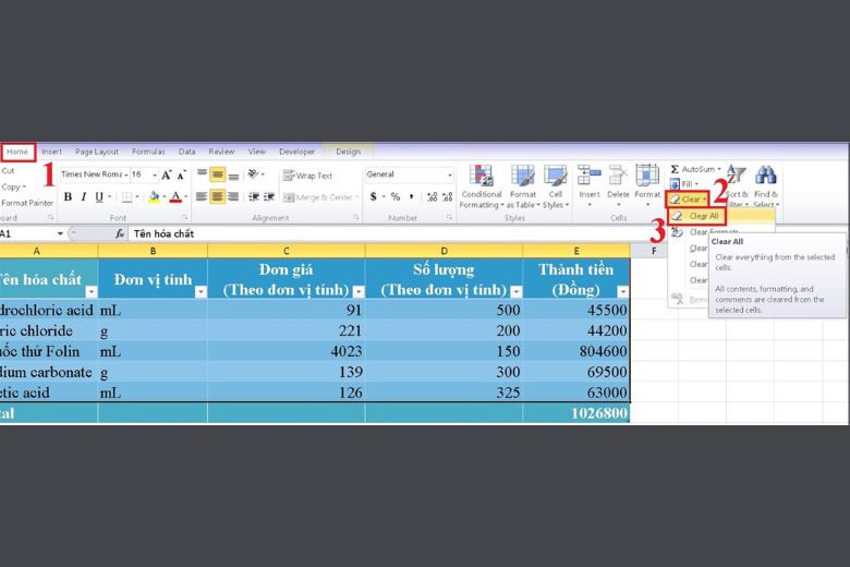 cách tạo bảng trong excel