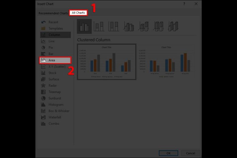 cách vẽ biểu vật nhập excel