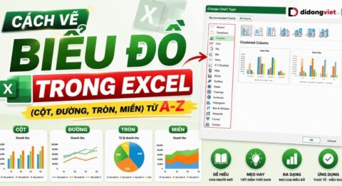 cách vẽ biểu đồ trong exel
