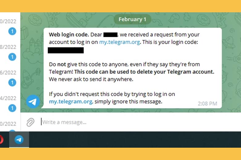 Cách xóa tài khoản telegram