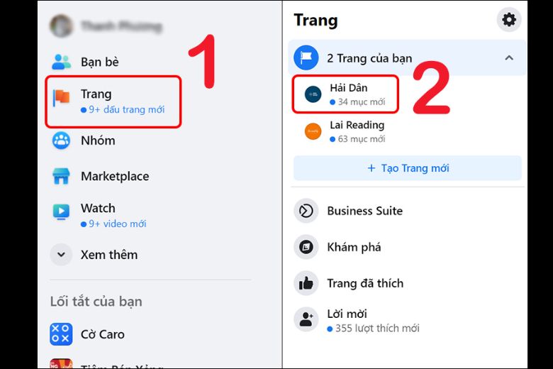 cách xóa trang trên facebook