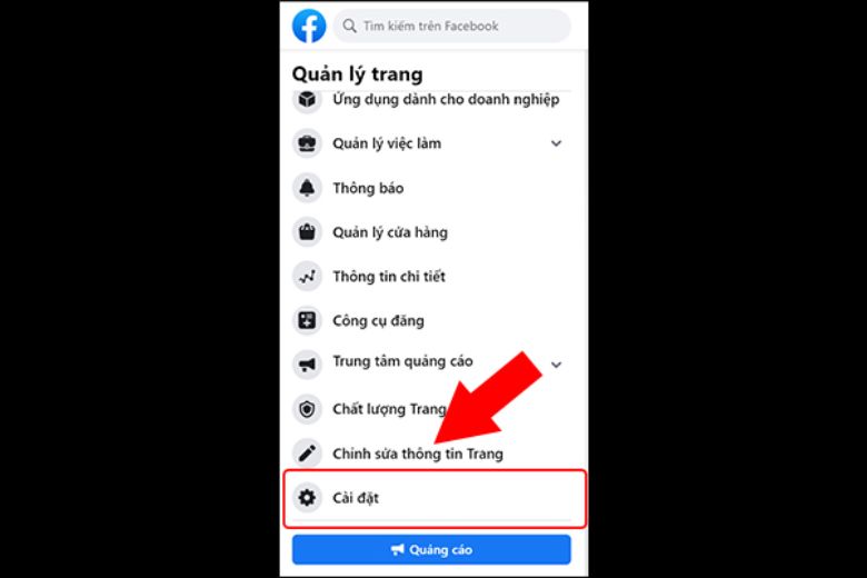 cách xóa trang trên facebook