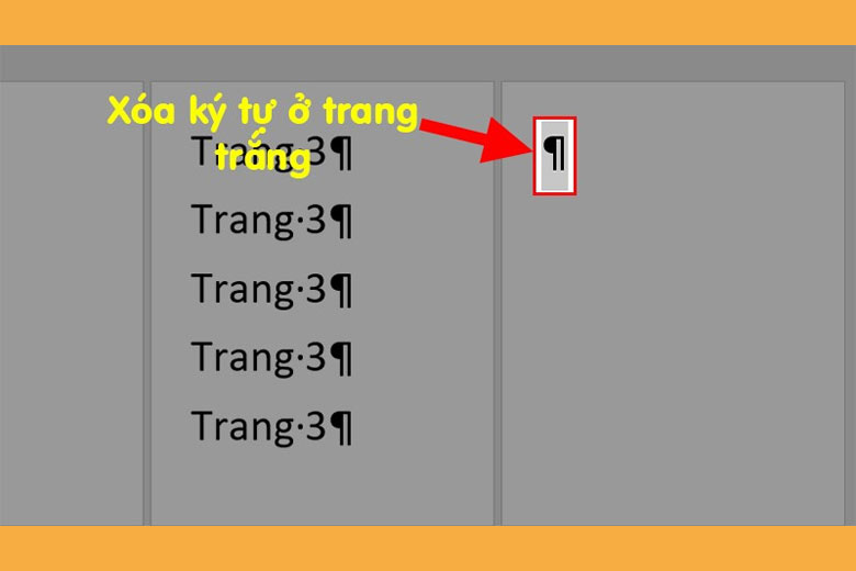 cách xóa trang trong word