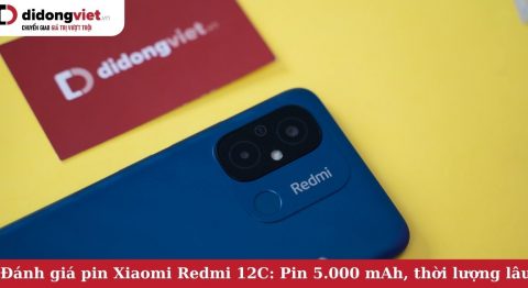 Đánh giá pin điện thoại Redmi 12C: Dung lượng lớn 5.000 mAh, sử dụng liên tục từ 7 – 8 tiếng pin xiaomi redmi 12c
