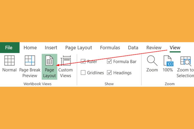 đánh số trang vô excel