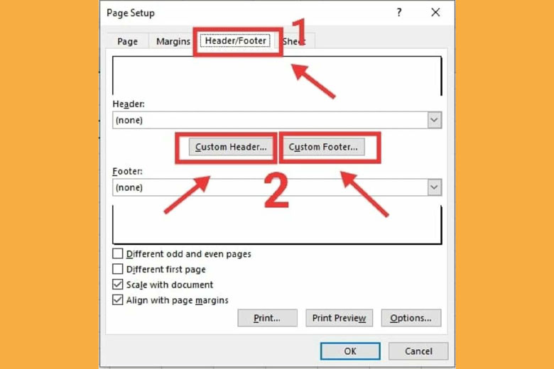 đánh số trang vô excel