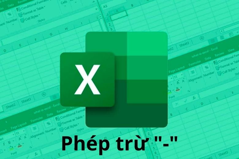 hàm trừ vô Excel
