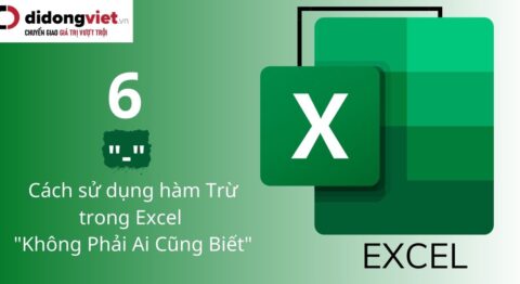 hàm trừ trong Excel