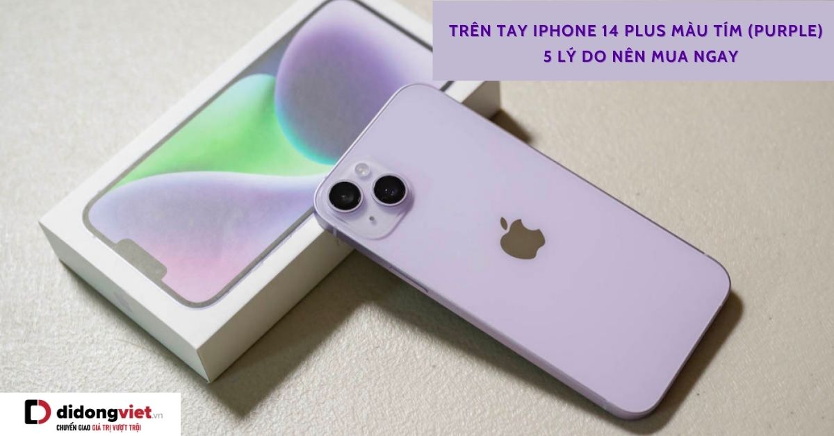 Trên tay iPhone 14 Plus màu tím (Purple) – Gam màu bán chạy nhất 2023