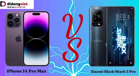 So sánh iPhone 14 Pro Max và Xiaomi Black Shark 5 Pro: Khác nhau như thế nào? iPhone 14 Pro Max và Black Shark 5 Pro