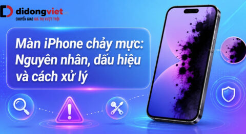 màn iPhone chảy mực
