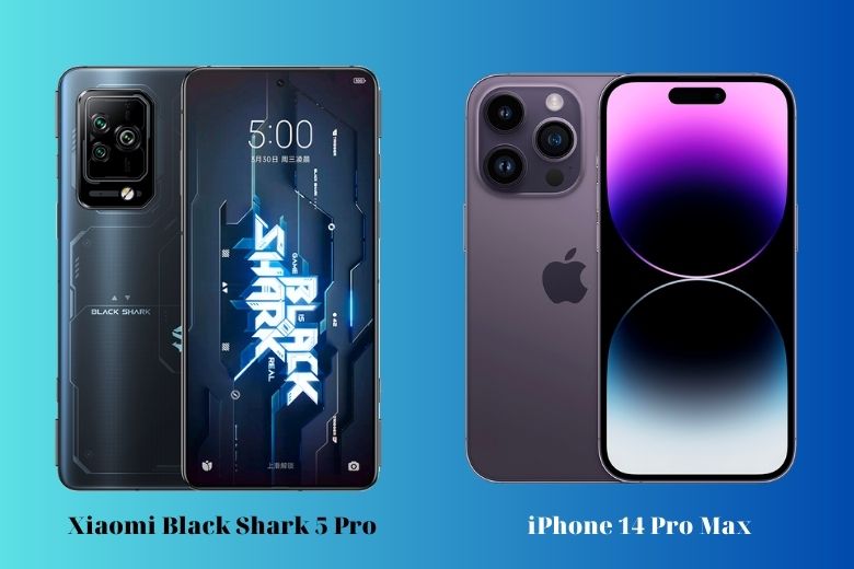 iPhone 14 Pro Max và Xiaomi Black Shark 5 Pro