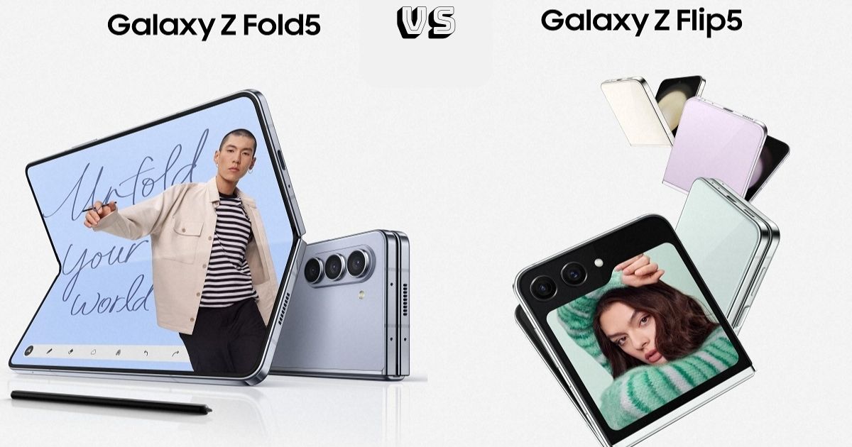 So sánh điện thoại gập Z Flip5 và Z Fold5: Giống và khác