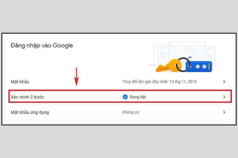 Sử dụng tính năng xác minh qua 2 bước
