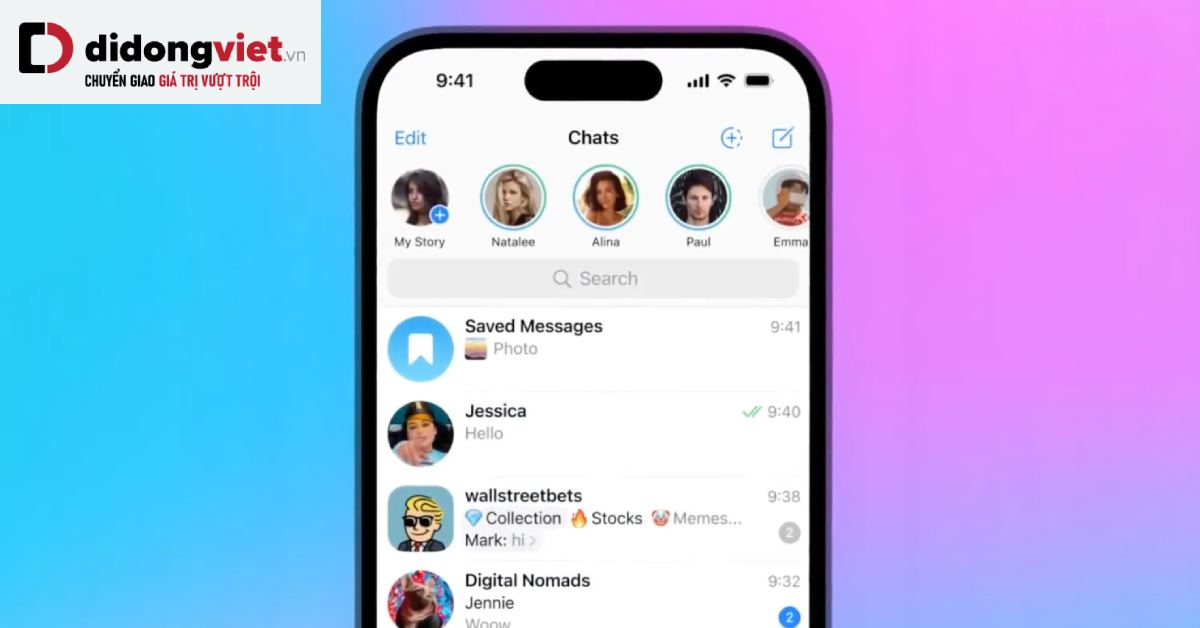 Telegram ra mắt tính năng Stories – ưu tiên người dùng Premium