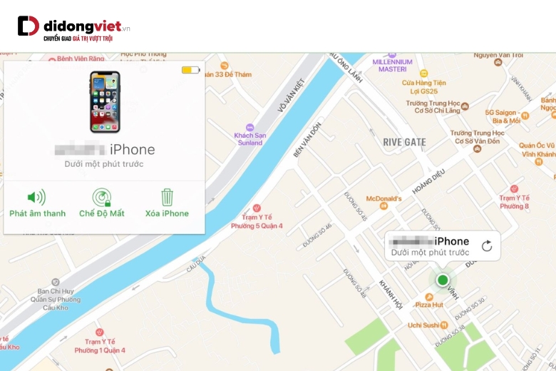 Hướng dẫn 9 cách tìm điện thoại iPhone và Android bị mất hoặc đánh cắp nhanh chóng và dễ làm 31 tim iphone thong qua web icloud