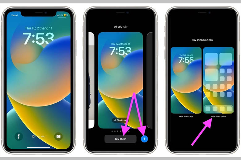 Cách đặt hình nền khác nhau trên màn hình khóa và màn hình chính của iPhone