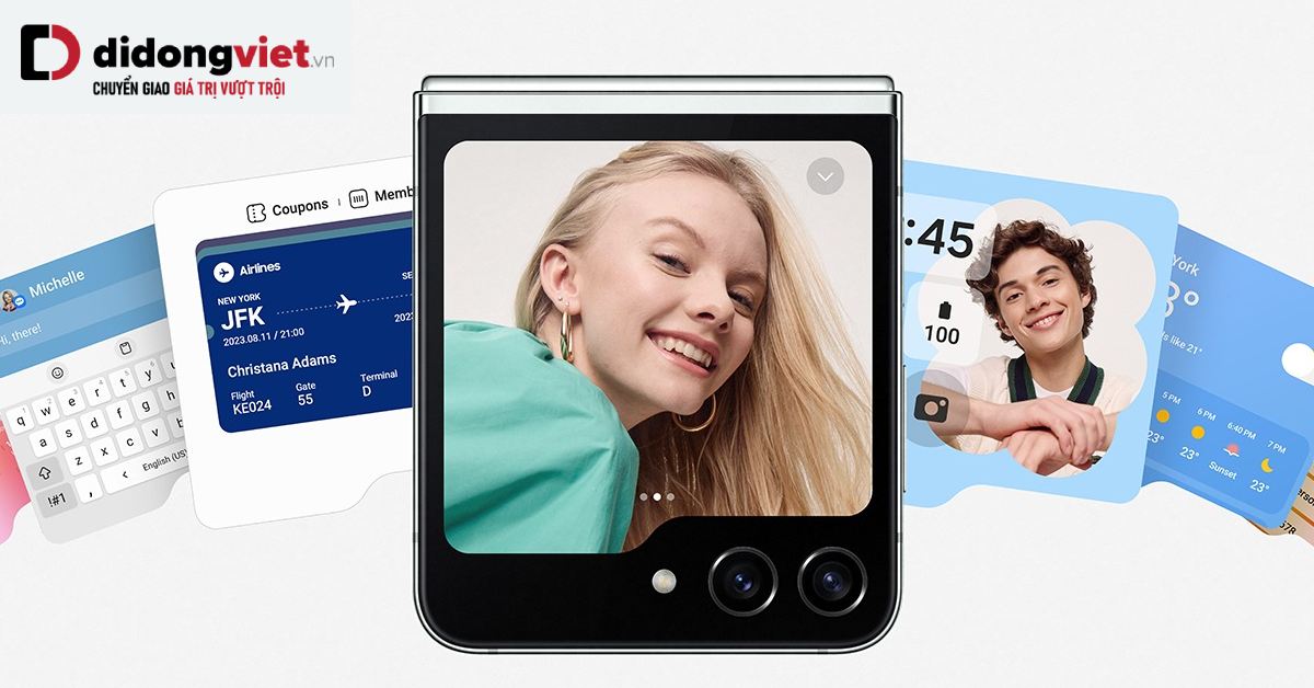 Sở hữu màn hình phụ lớn ngang ngửa iPhone đời đầu – Galaxy Z Flip5 có thể làm được gì?