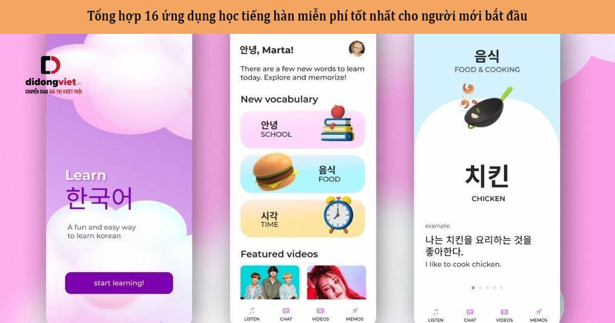 Tổng hợp 16 app học tiếng Hàn miễn phí tốt nhất cho người mới bắt đầu