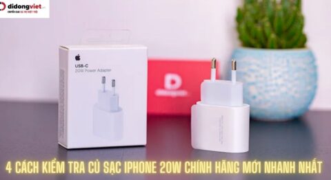 cách kiểm tra củ sạc iPhone 20W chính hãng