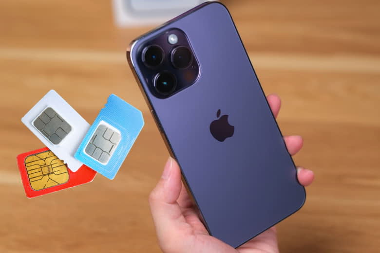 cach lap sim iphone 14 pro max