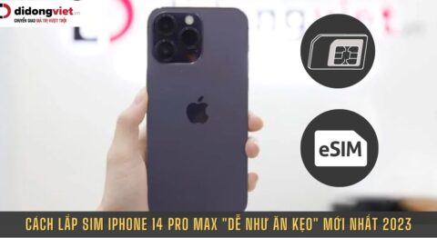 Cách lắp sim iPhone 14 Pro Max