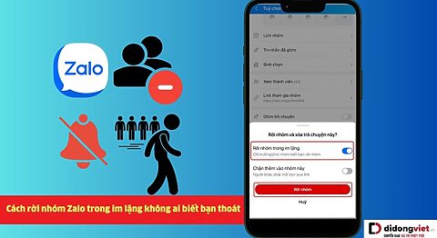 cách rời nhóm Zalo trong im lặng