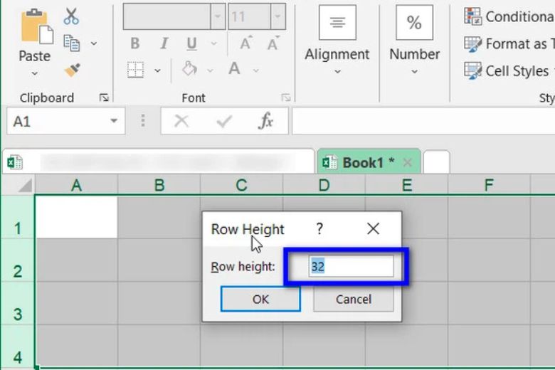 cách giãn dòng trong Excel