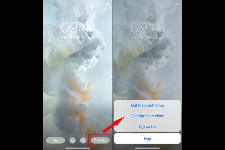 Cách đặt điều Clip thực hiện hình nền điện thoại thông minh iPhone