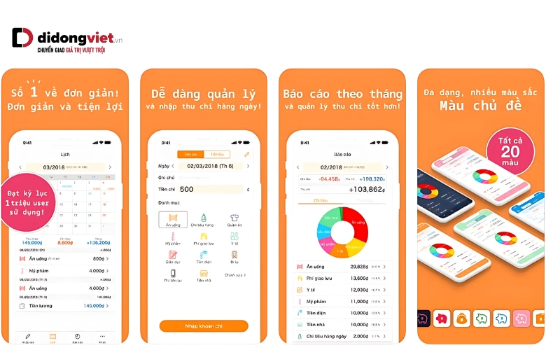 Tổng hợp 14 app quản lý chi tiêu tốt nhất, phổ biến nhất 25 money note ung dung quan ly tai chinh don gian