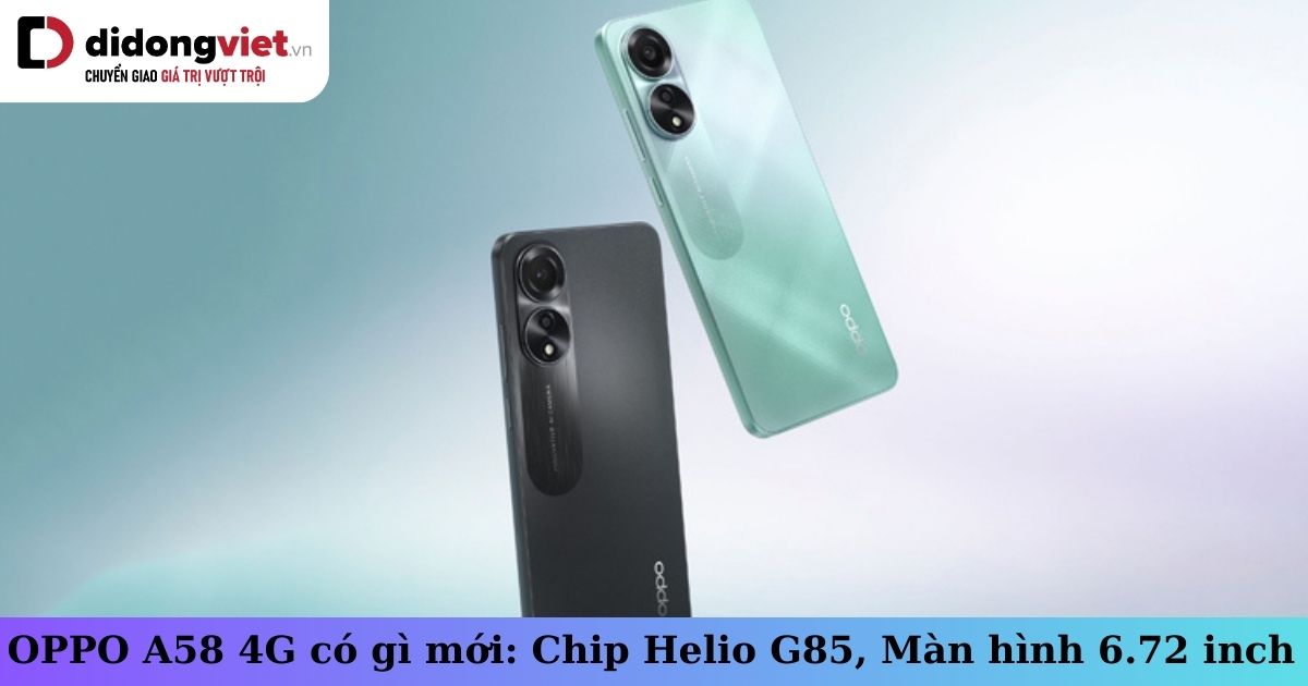 oppo a58 4g có gì mới