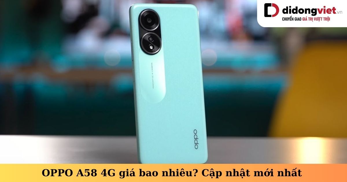 oppo a58 4g giá bao nhiêu