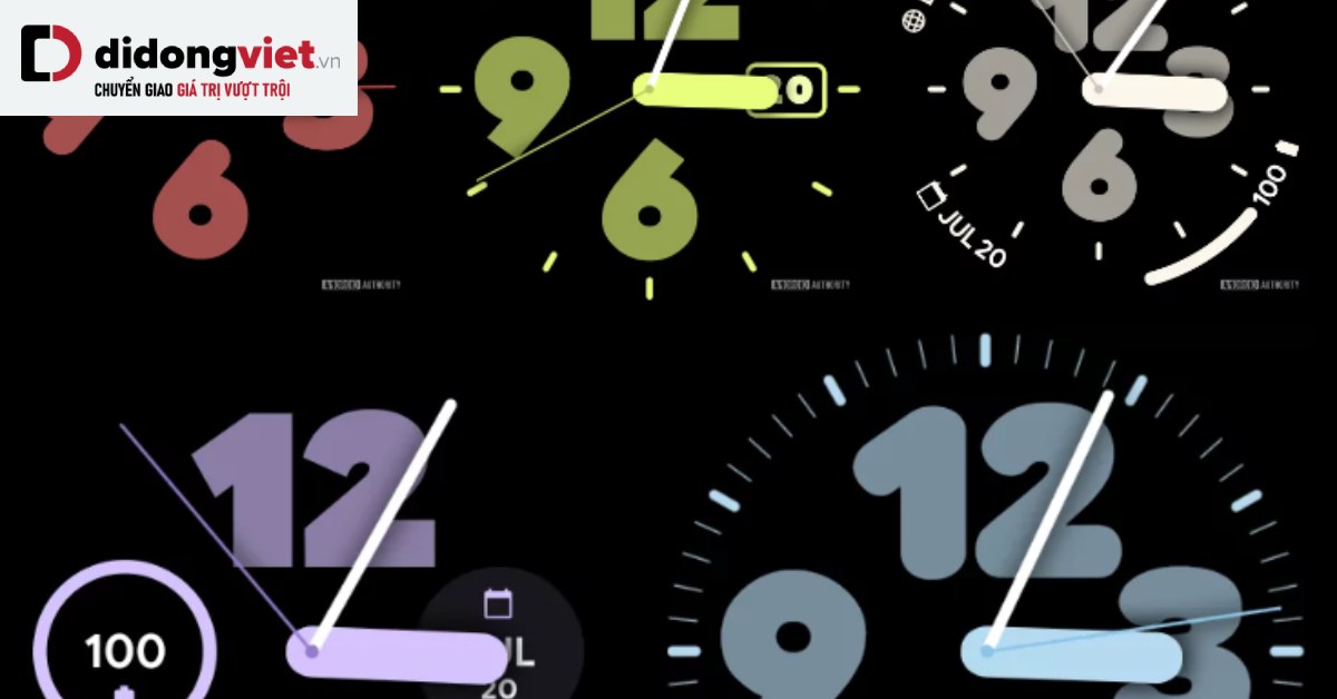 Pixel Watch 2 rò rỉ mặt đồng hồ với nhiều màu sắc và tính năng mới