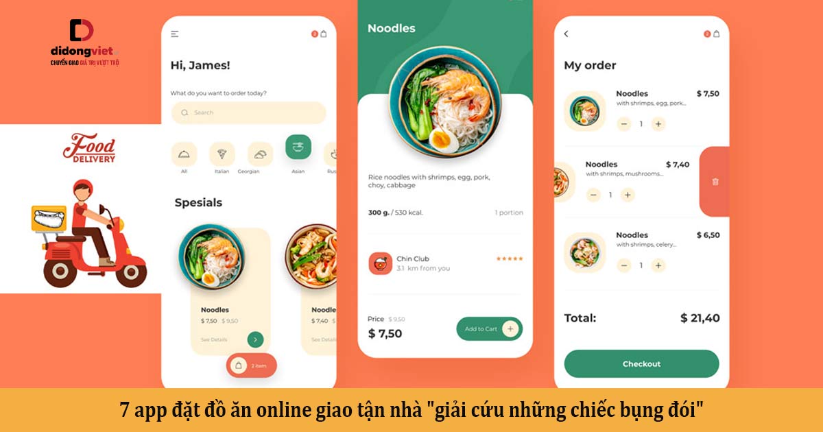 7 app đặt đồ ăn online giao tận nhà “giải cứu những chiếc bụng đói” nhiều ưu đãi cho người dùng và chủ quán