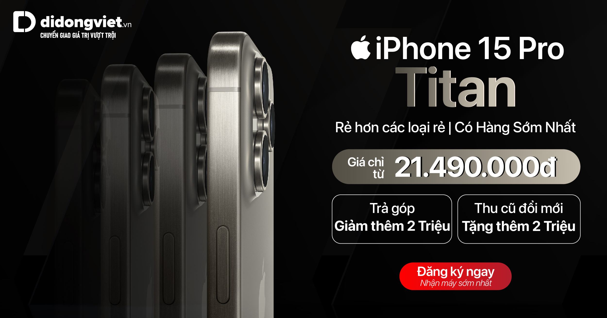 Đăng ký nhận thông tin siêu phẩm iPhone 15 series – Giá chỉ từ 21.490.000đ