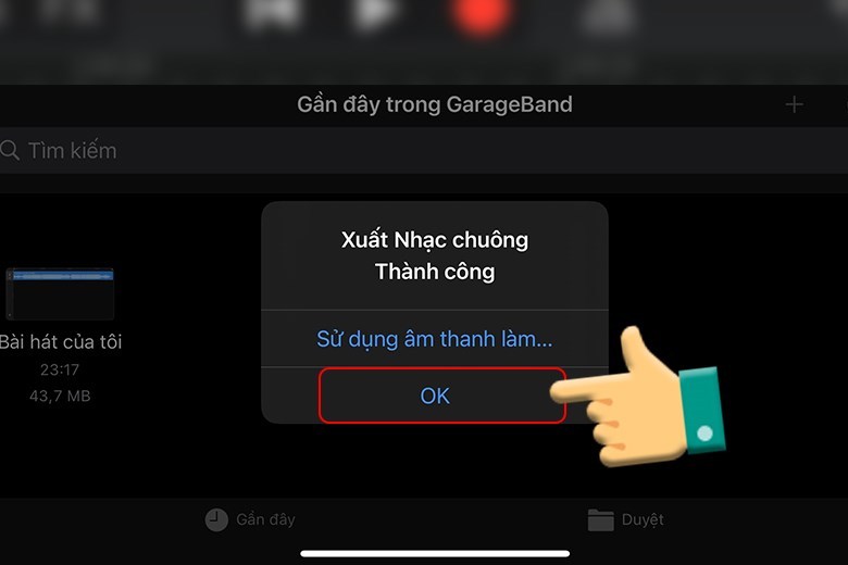 Cách cài nhạc chuông cho iPhone bằng Garageband