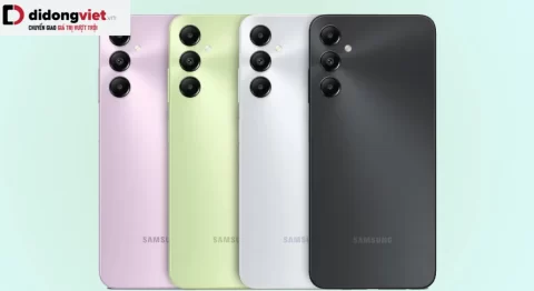 Lộ loạt ảnh render chính thức của Samsung Galaxy A05s