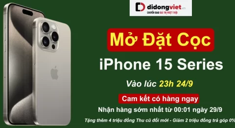 Di Động Việt Tiếp Tục Mở Cọc iPhone 15 Series Vào Lúc 23:00 Ngày 24/9