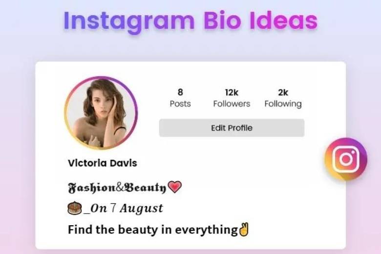 Bio trên Instagram