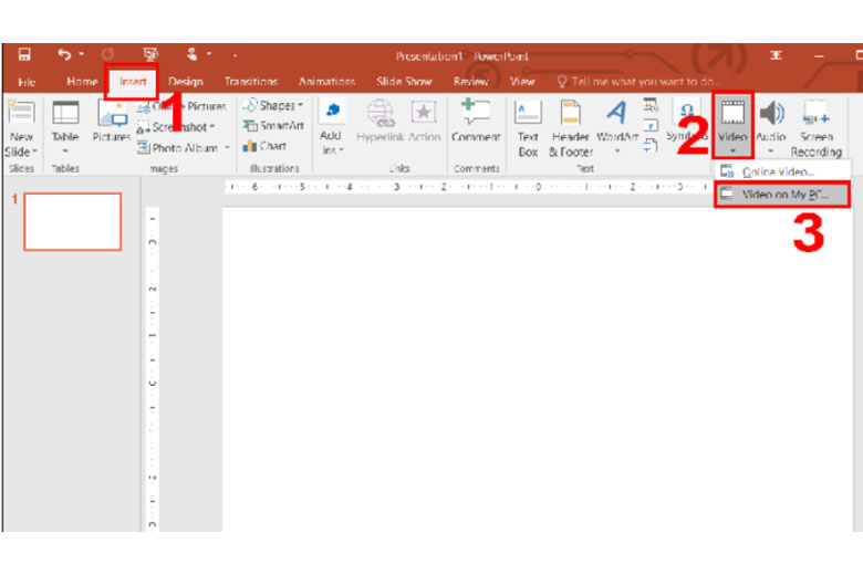 Cách chèn video có sẵn vào PowerPoint 