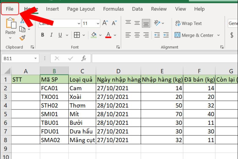 cách đánh số thứ tự trong excel