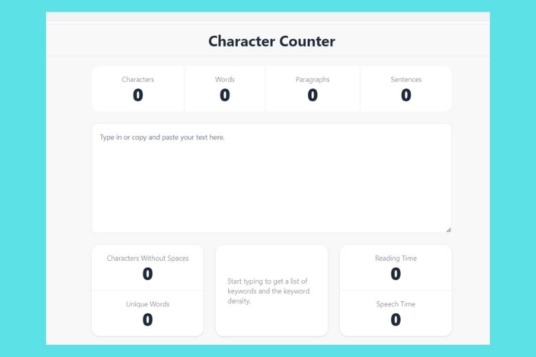 Character Calculator - Công cụ đếm ký tự online