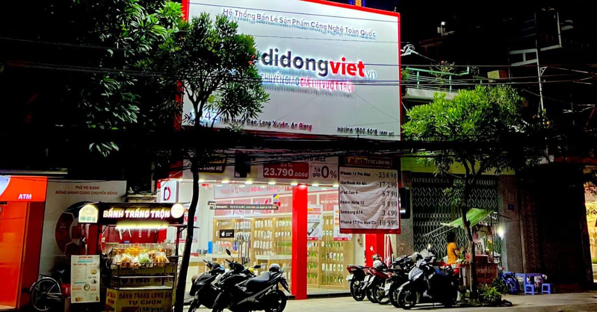 Mở bán cửa hàng điện thoại Di Động Việt 1442 Trần Hưng Đạo, Long Xuyên, An Giang