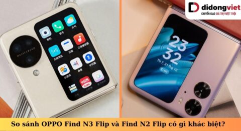 so sánh oppo find n3 flip và find n2 flip
