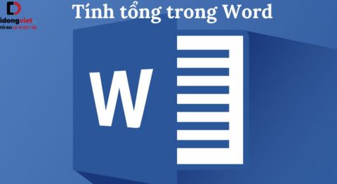 tính tổng trong Word