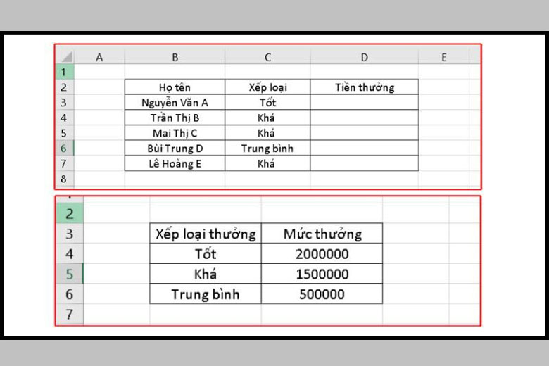 Cách dùng hàm Vlookup giữa 2 sheet