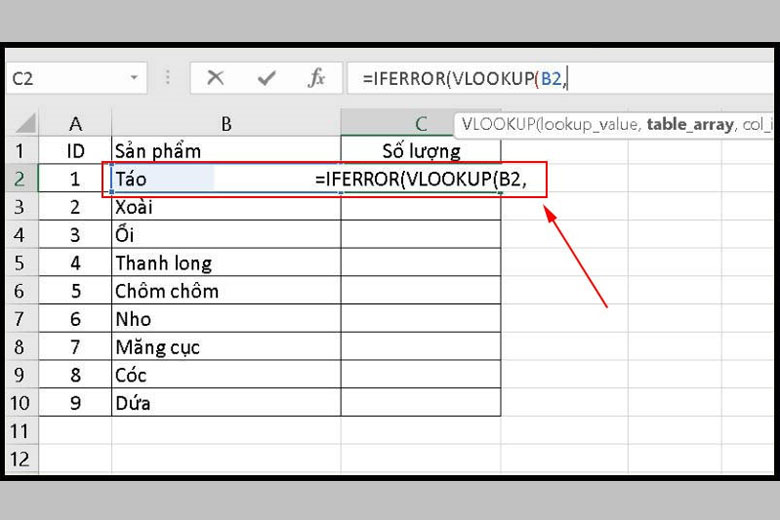 Cách dùng hàm Vlookup giữa 2 sheet